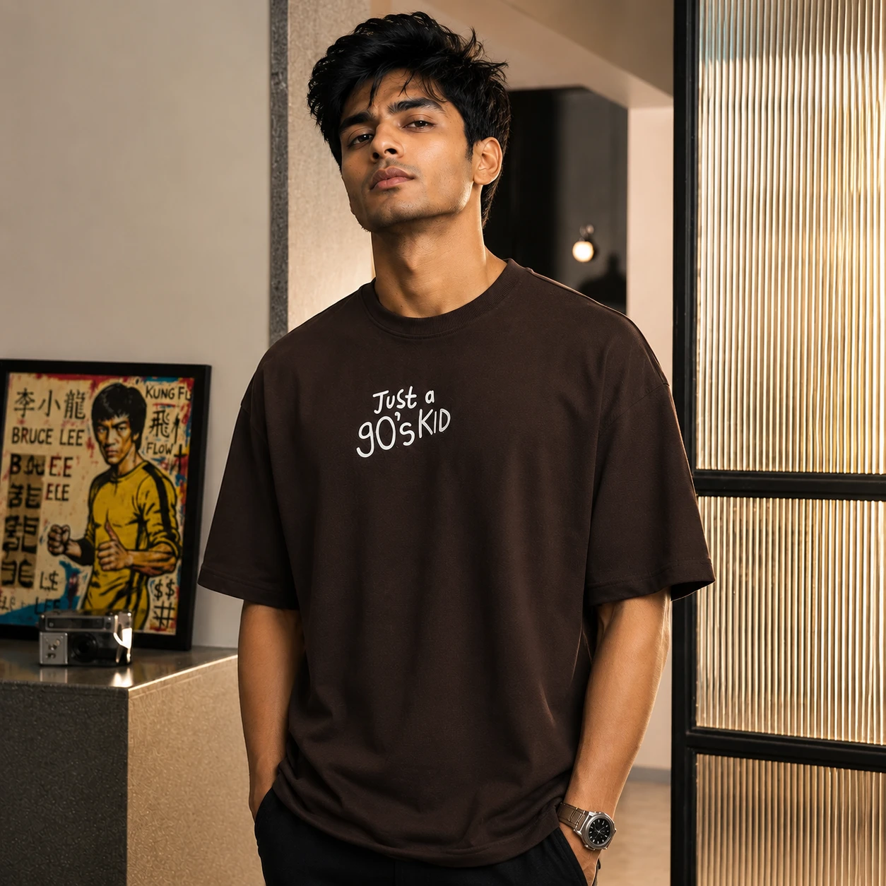 Drop Shoulder T-Shirt (Just a 90's Kid)