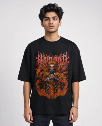 Drop Shoulder T-Shirt (Kyojuro Rengoku)