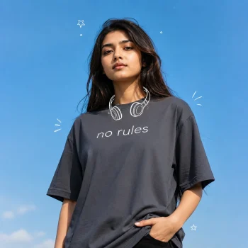 Drop Shoulder T-Shirt (No Rules)