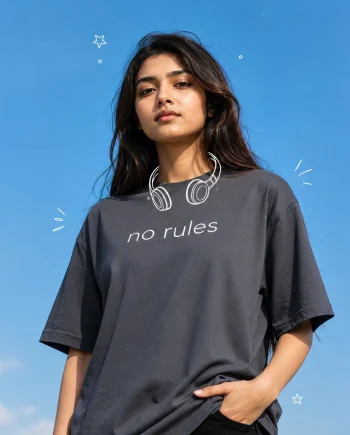 Drop Shoulder T-Shirt (No Rules)