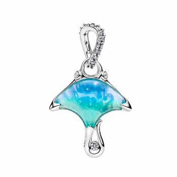 Manta Ray Dangle Pendant Charm