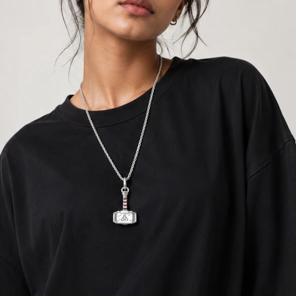 Thor's Hammer Dangle Pendant Charm