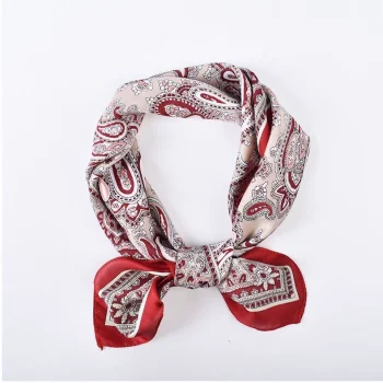 Bandana Scarf – Blush Crimson
