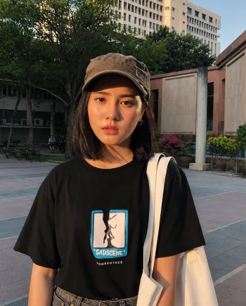 Drop Shoulder T-Shirt (Sadscene)