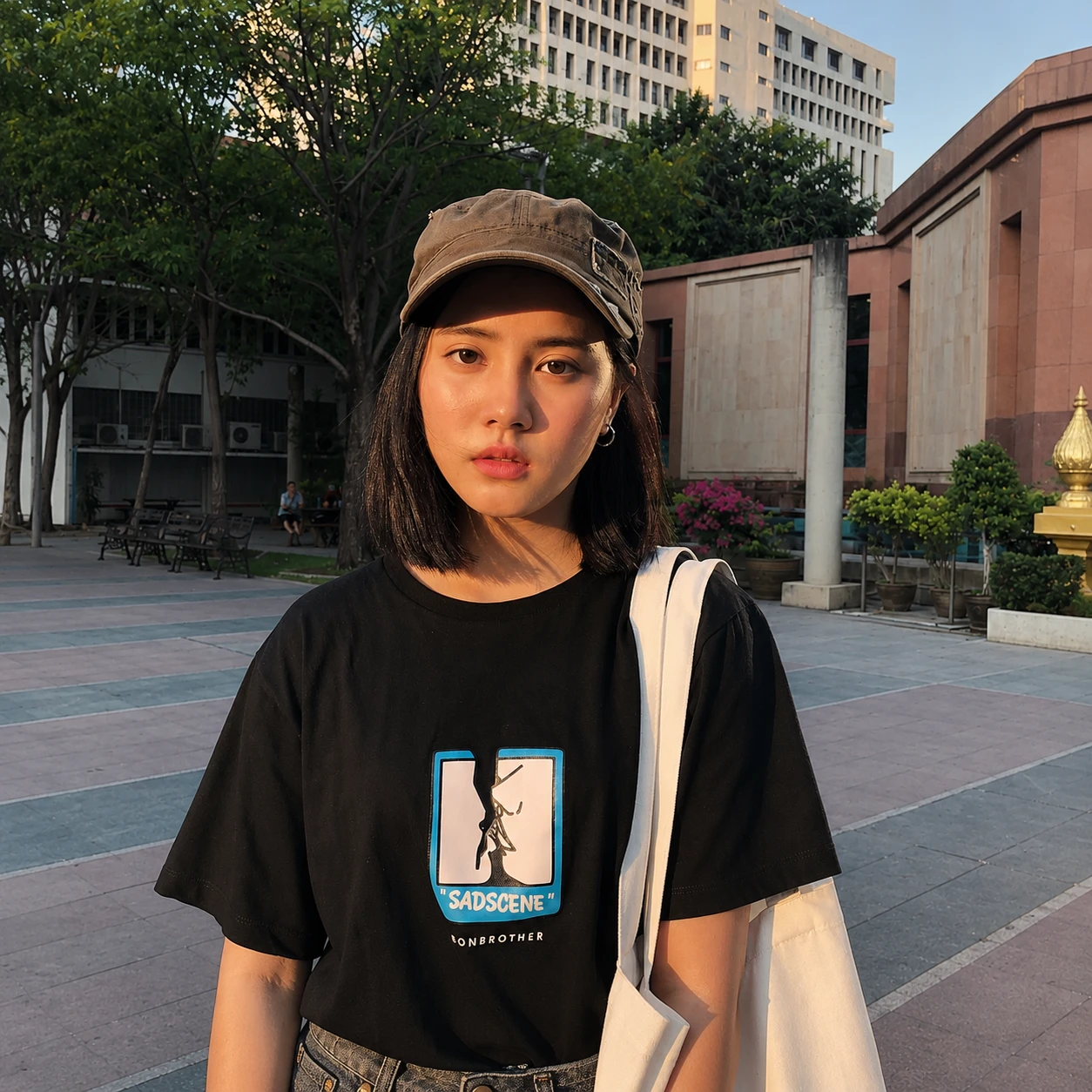 Drop Shoulder T-Shirt (Sadscene)