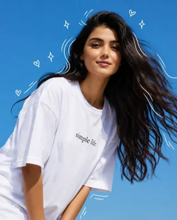 Drop Shoulder T-Shirt (Simple Life)