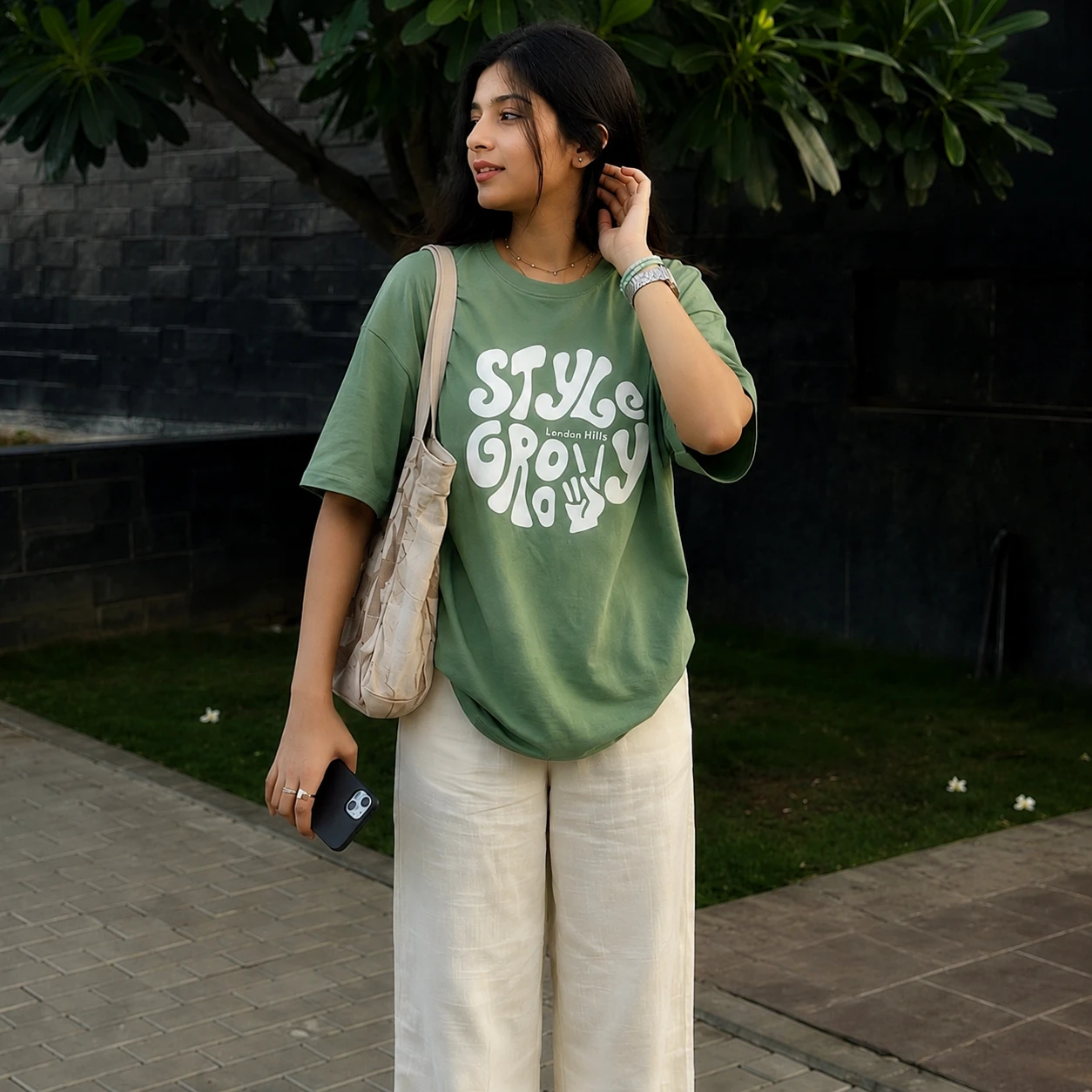 Drop Shoulder T-Shirt (Style Grovy)