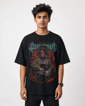 Drop Shoulder T-Shirt (Tanjiro Kamado 02)