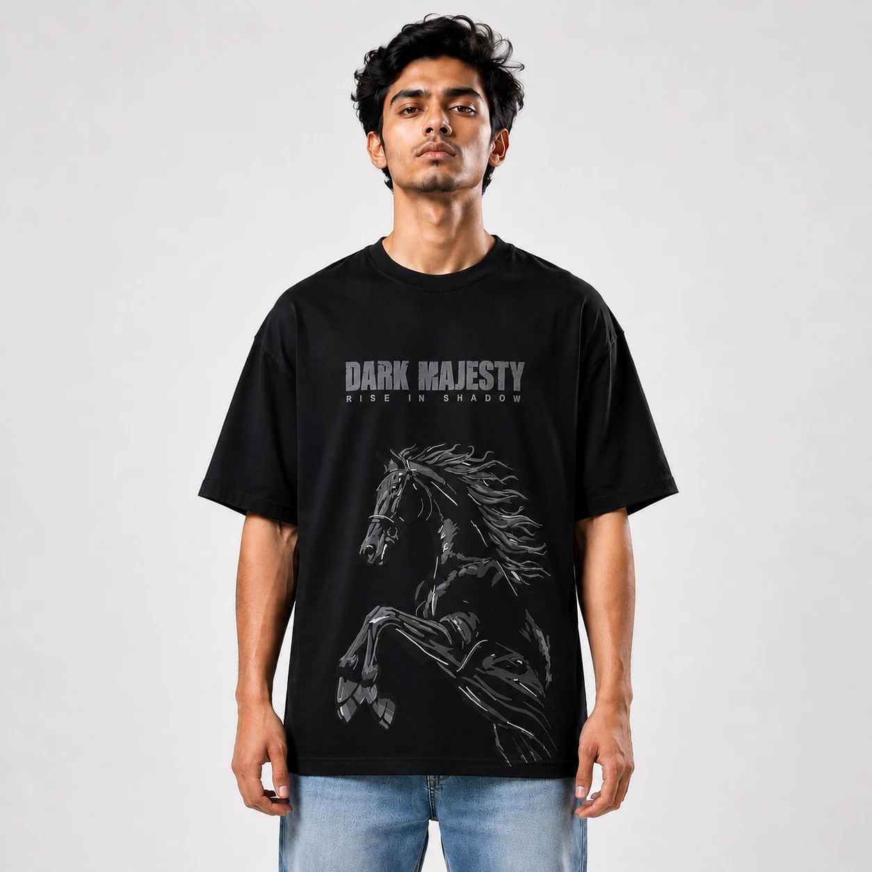 Premium Drop Shoulder T-Shirt (Dark Majestry)