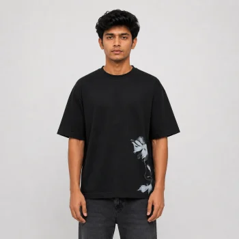 Drop Shoulder T-Shirt (Floral 05)