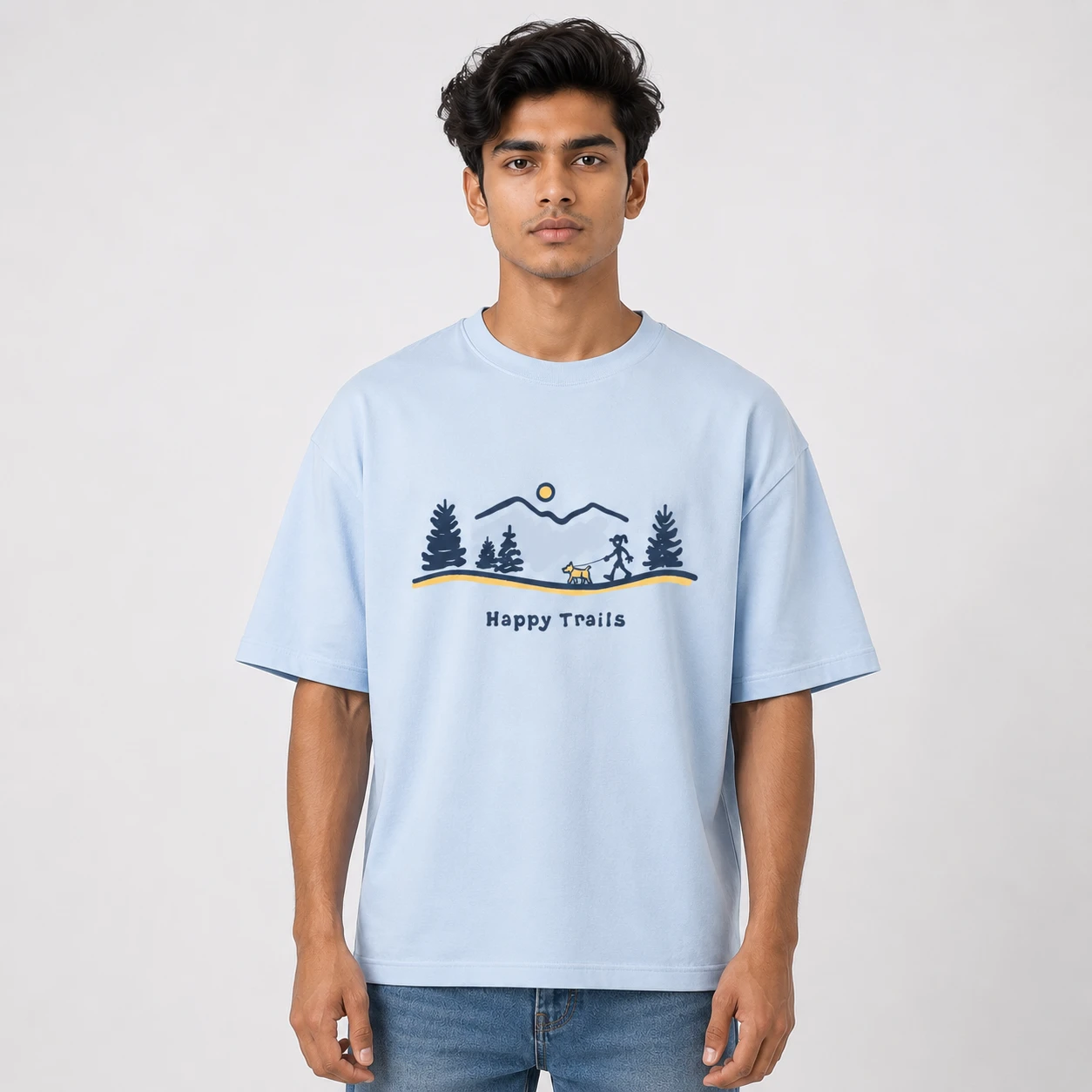 Drop Shoulder T-Shirt (Happy Trials)