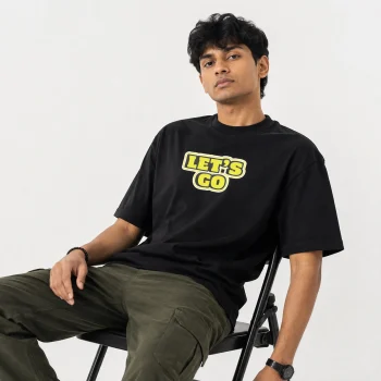 Drop Shoulder T-Shirt (Let's Go)