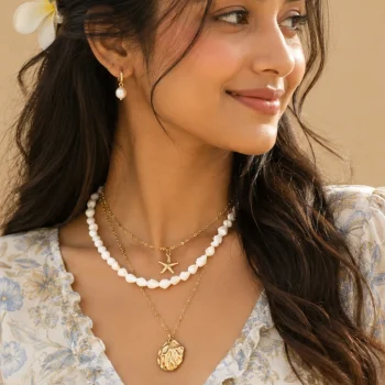 Starfish Shell Layered Necklace