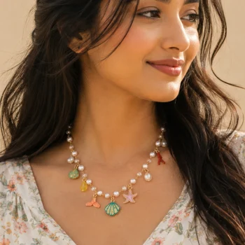 Colorful Ocean Charm Necklace