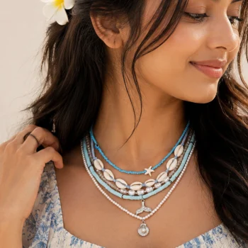 Ocean Layered Beaded Necklace