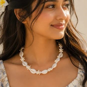 Cowrie Shell Starfish Necklace