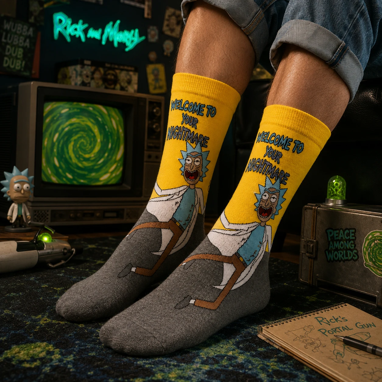 Rick and Morty 02 - Iconic Themed Socks