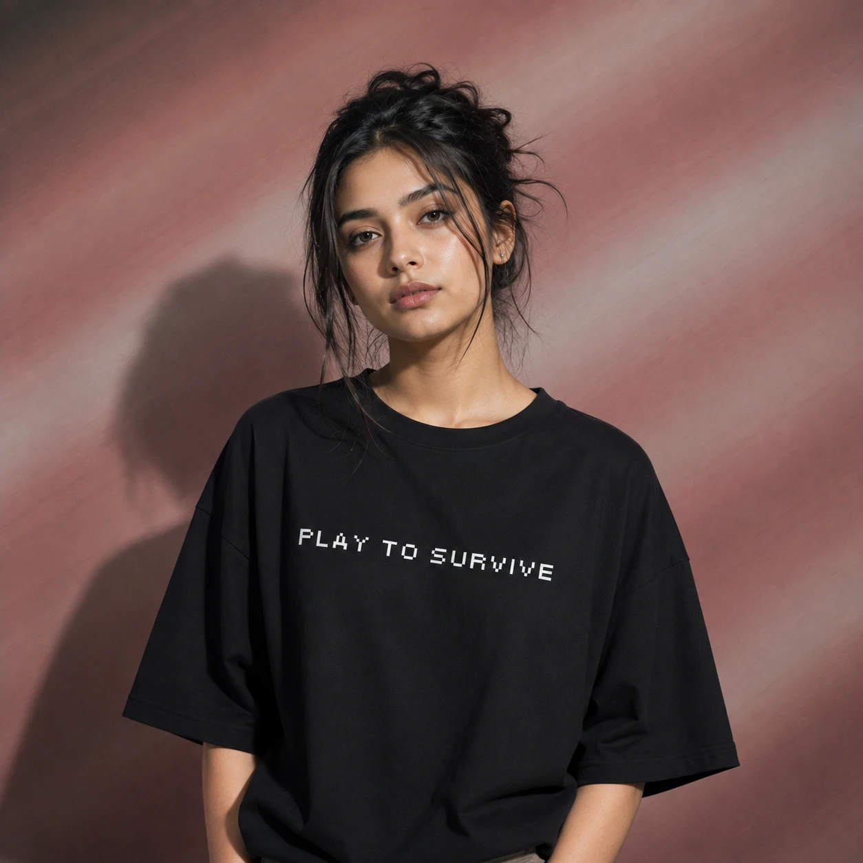 Drop Shoulder T-Shirt (Play to Survive)
