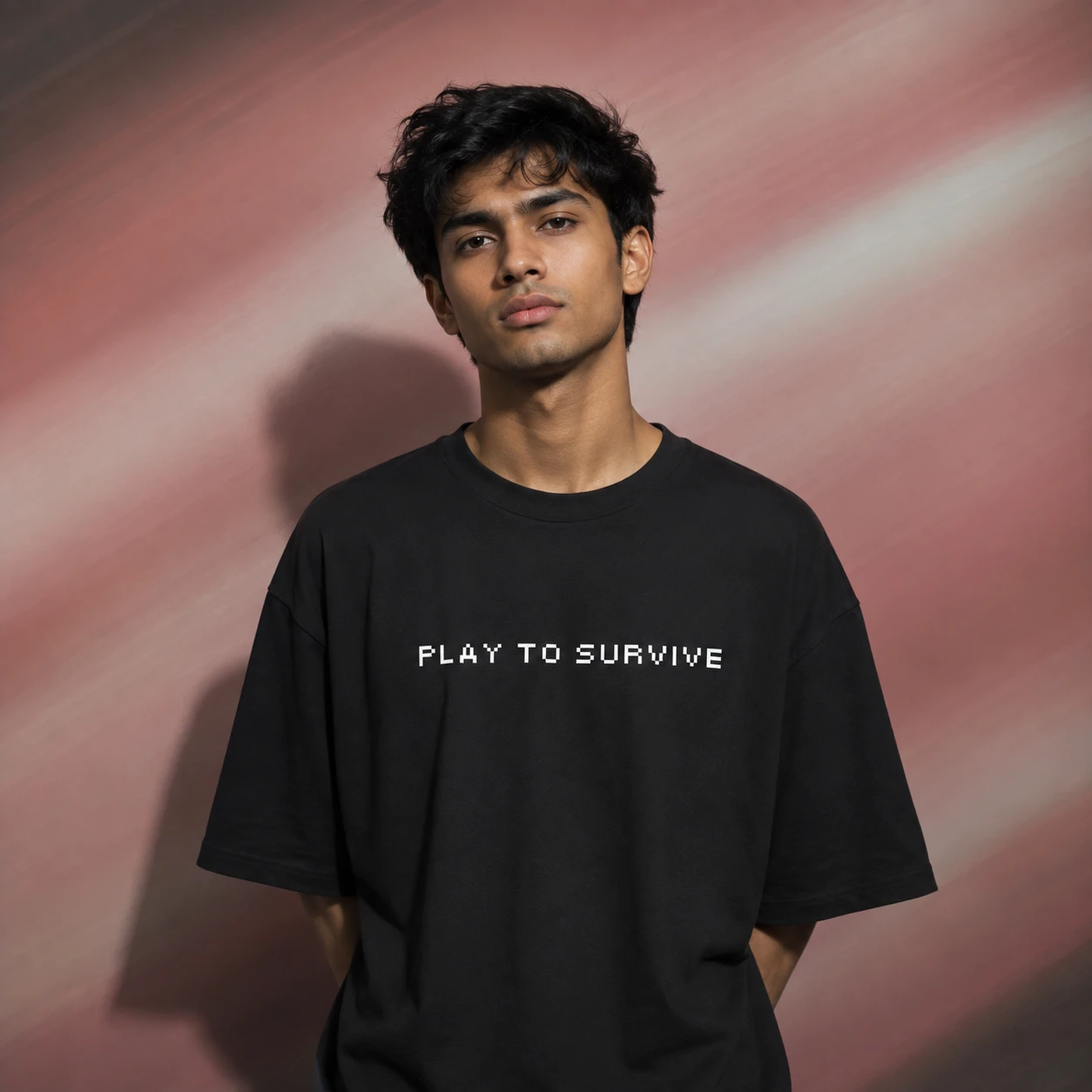 Drop Shoulder T-Shirt (Play to Survive)