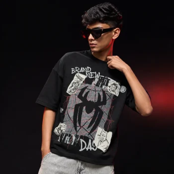 Premium Drop Shoulder T-Shirt (Spiderman: Brand New Day 05)