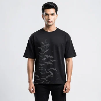 Premium Drop Shoulder T-Shirt (The Bat)