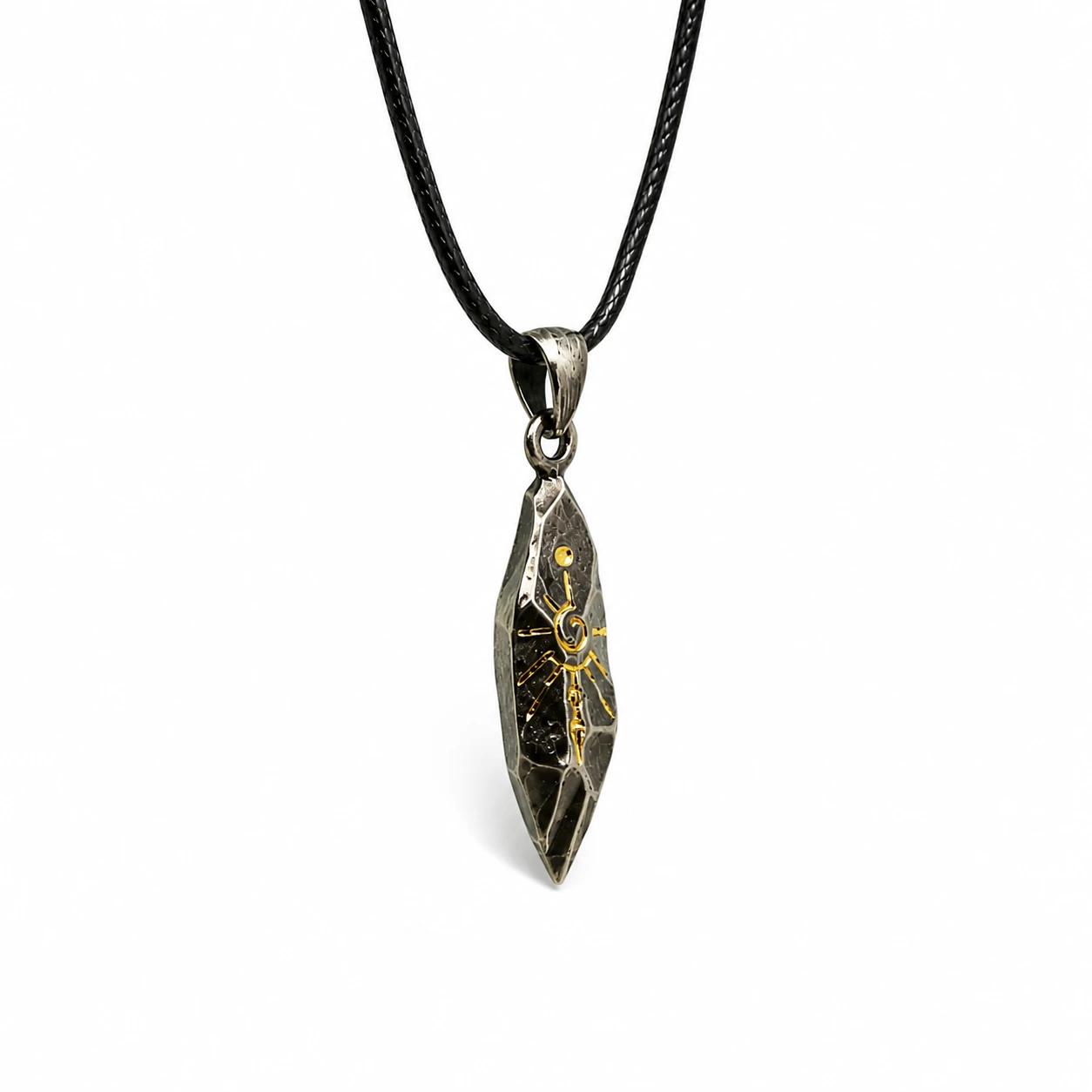 Vintage Sun Pendant Necklace