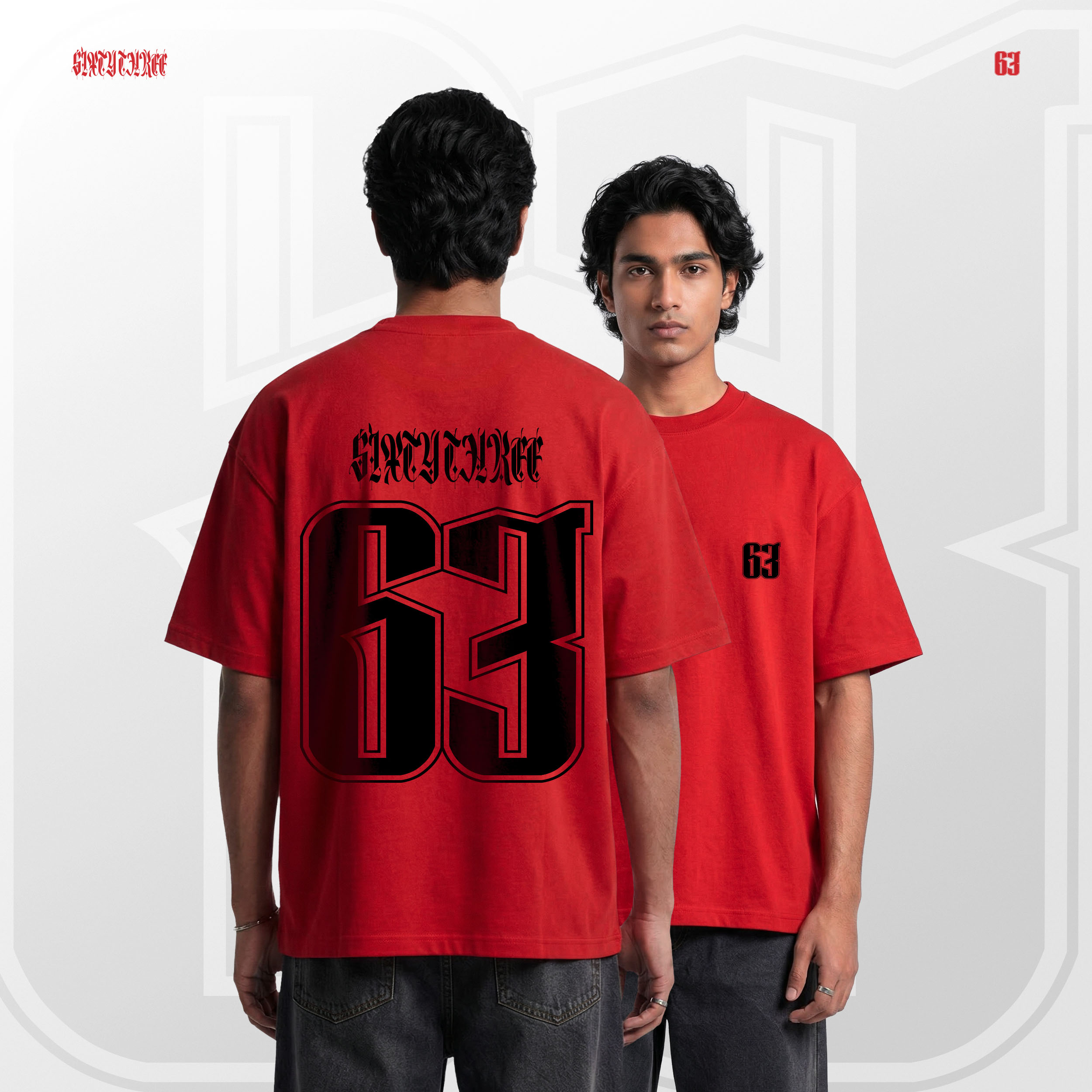 Drop Shoulder T-Shirt (Sixty Three)