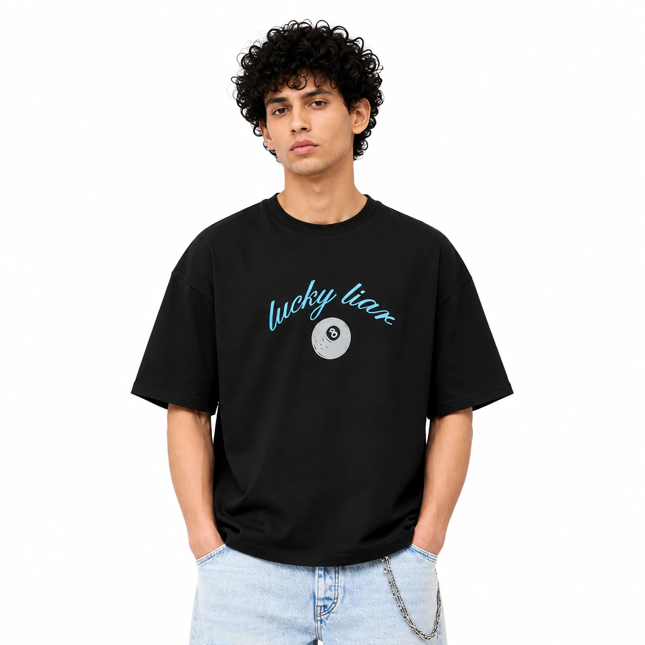 Drop Shoulder T-Shirt (Lucky Liar)