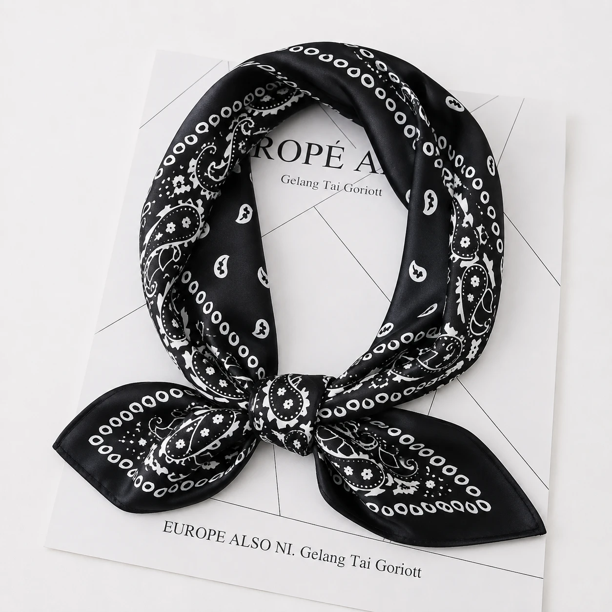 Bandana Scarf – Midnight Black