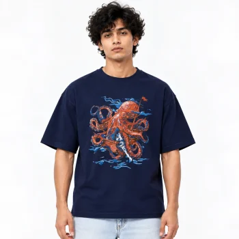 Drop Shoulder T-Shirt (Octopus)