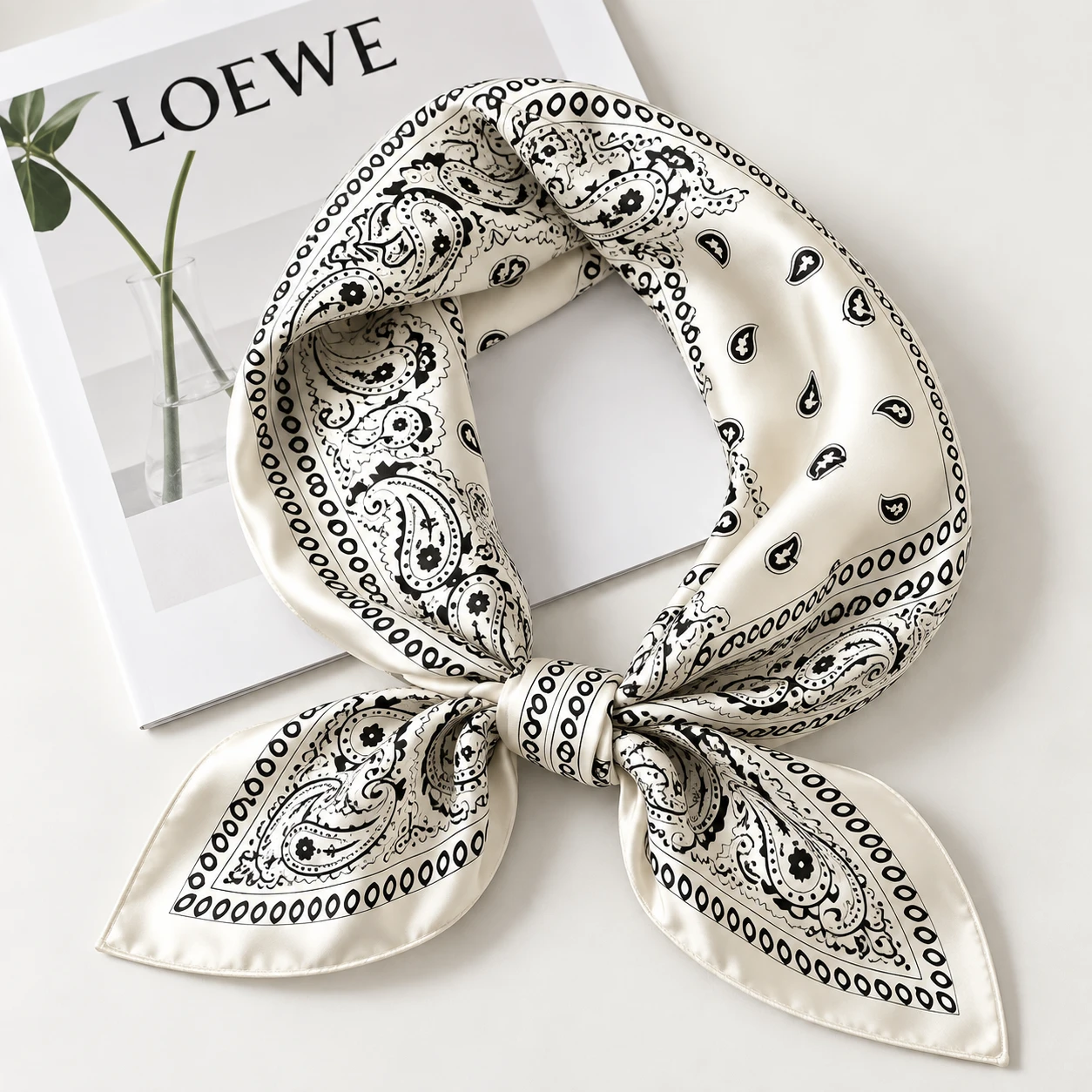 Bandana Scarf – Pearl White