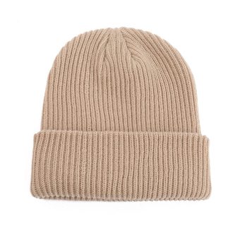 Premium Thick Knit Winter Beanie – Beige
