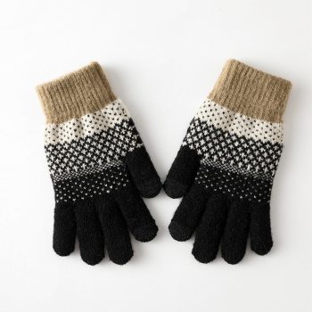 Fleece-Lined Winter Gloves - Black