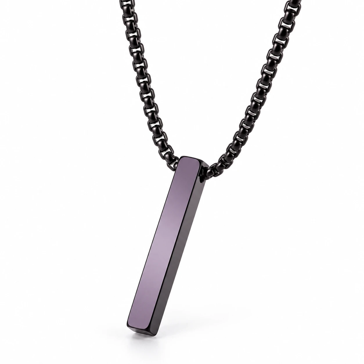 Stainless Steel Minimalist Vertical Bar Pendant