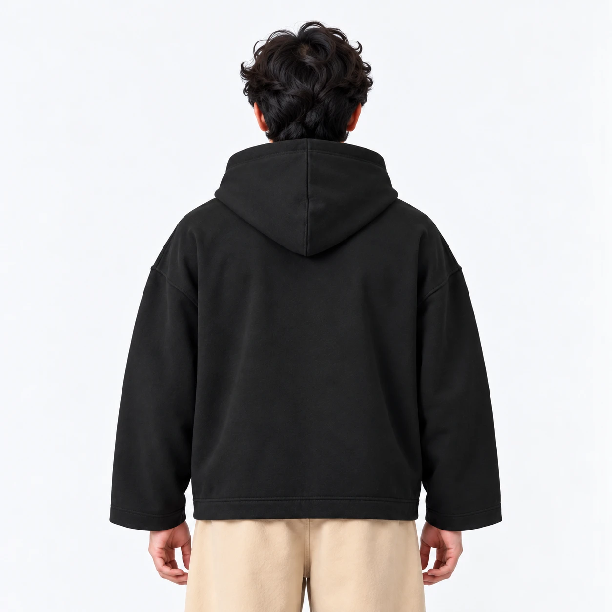 AAZ RARE Boxy Hoodie – Black