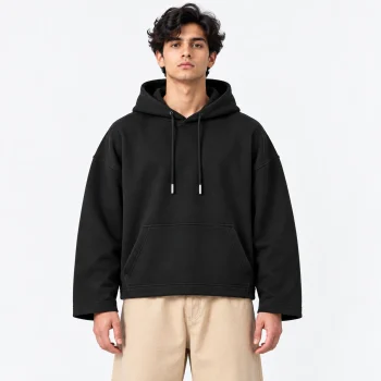 AAZ RARE Boxy Hoodie – Black