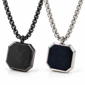 Stainless Steel Octagonal Geometric Pendant