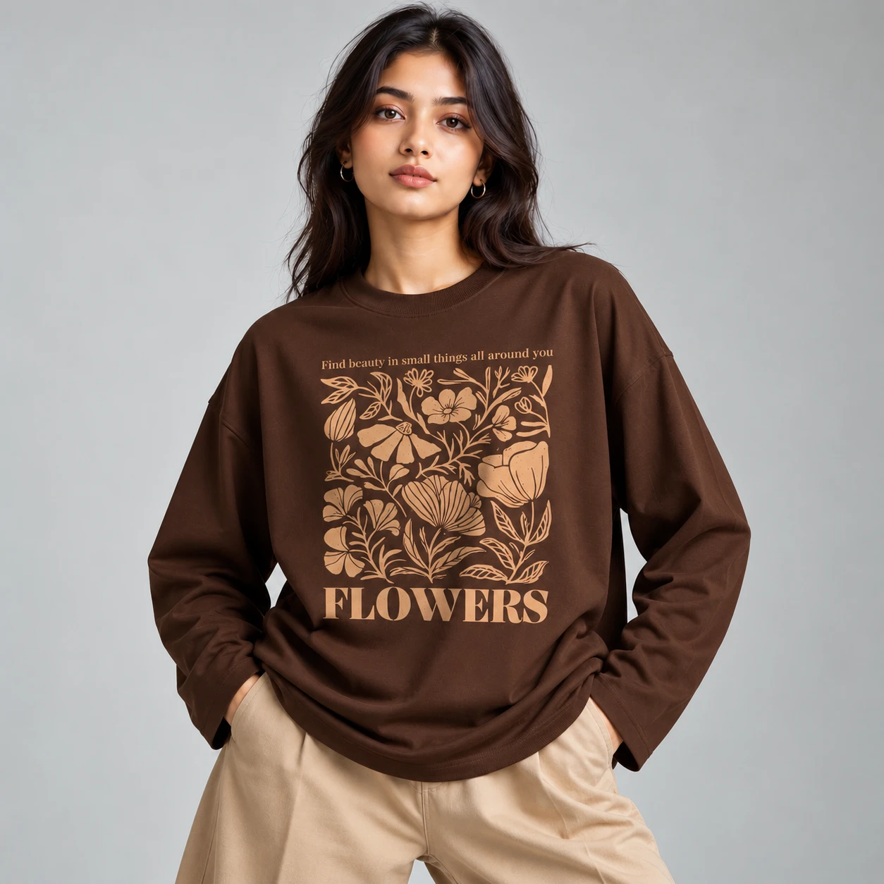 Full Sleeve T-Shirt – Flowers