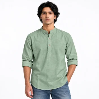 Casual Katua Shirt - Pastel Green