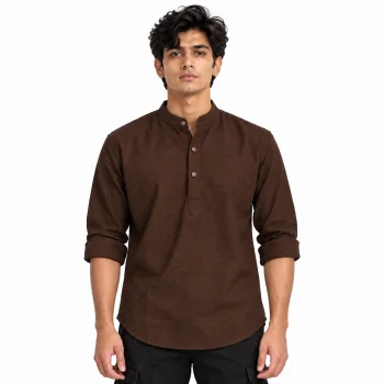Casual Katua Shirt - Deep Brown