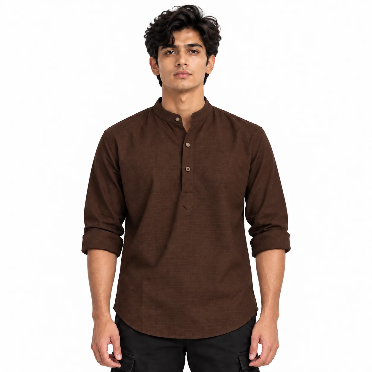 Casual Katua Shirt - Deep Brown