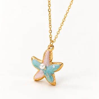 Ocean Starfish Stainless Steel Pendant Necklace