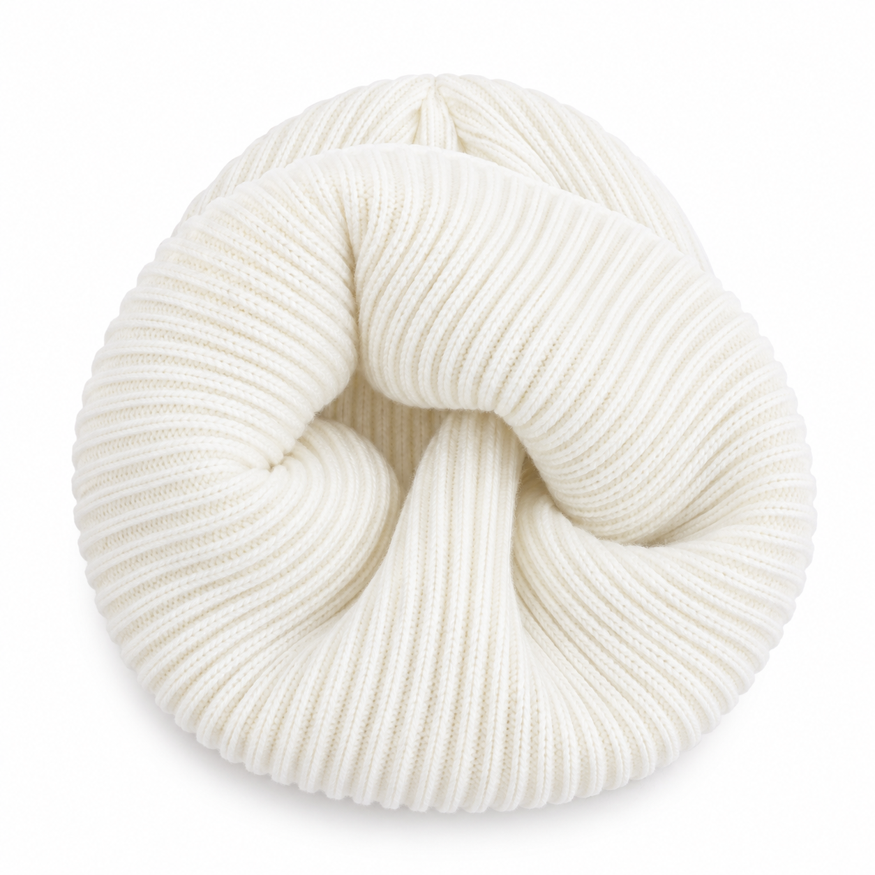 Premium Thick Knit Winter Beanie – White