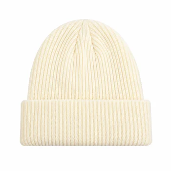 Premium Thick Knit Winter Beanie – Off White