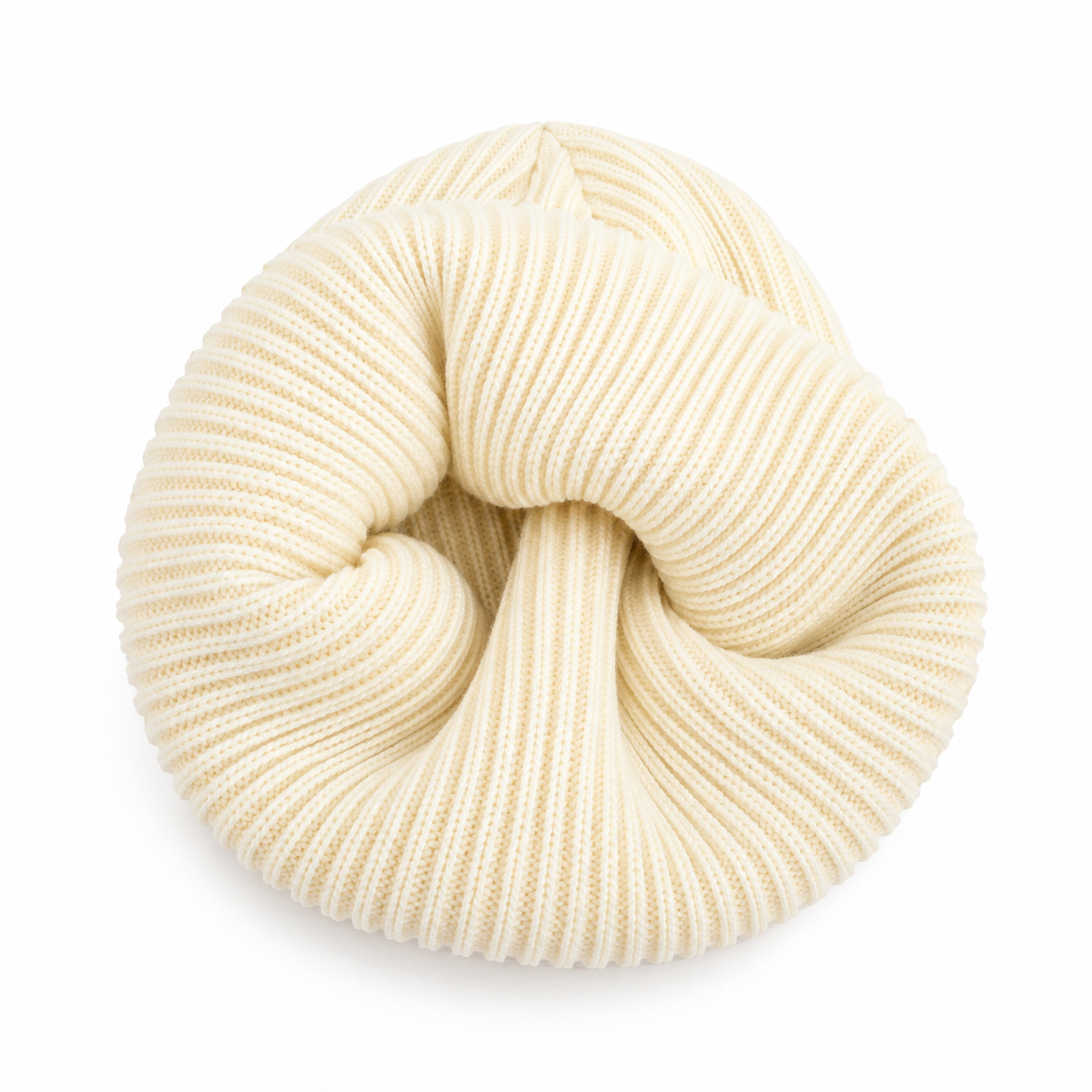 Premium Thick Knit Winter Beanie – Off White