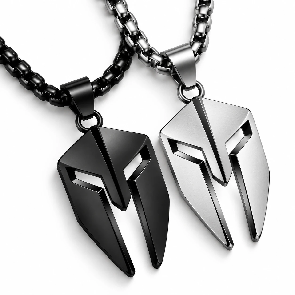 Spartan Mask Stainless Steel Pendant for Men