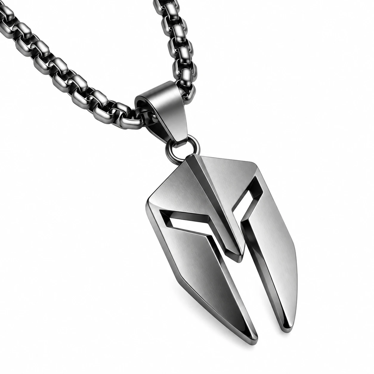 Spartan Mask Stainless Steel Pendant for Men