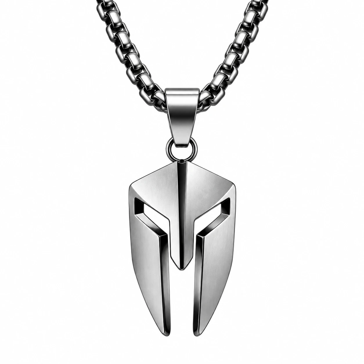 Spartan Mask Stainless Steel Pendant for Men