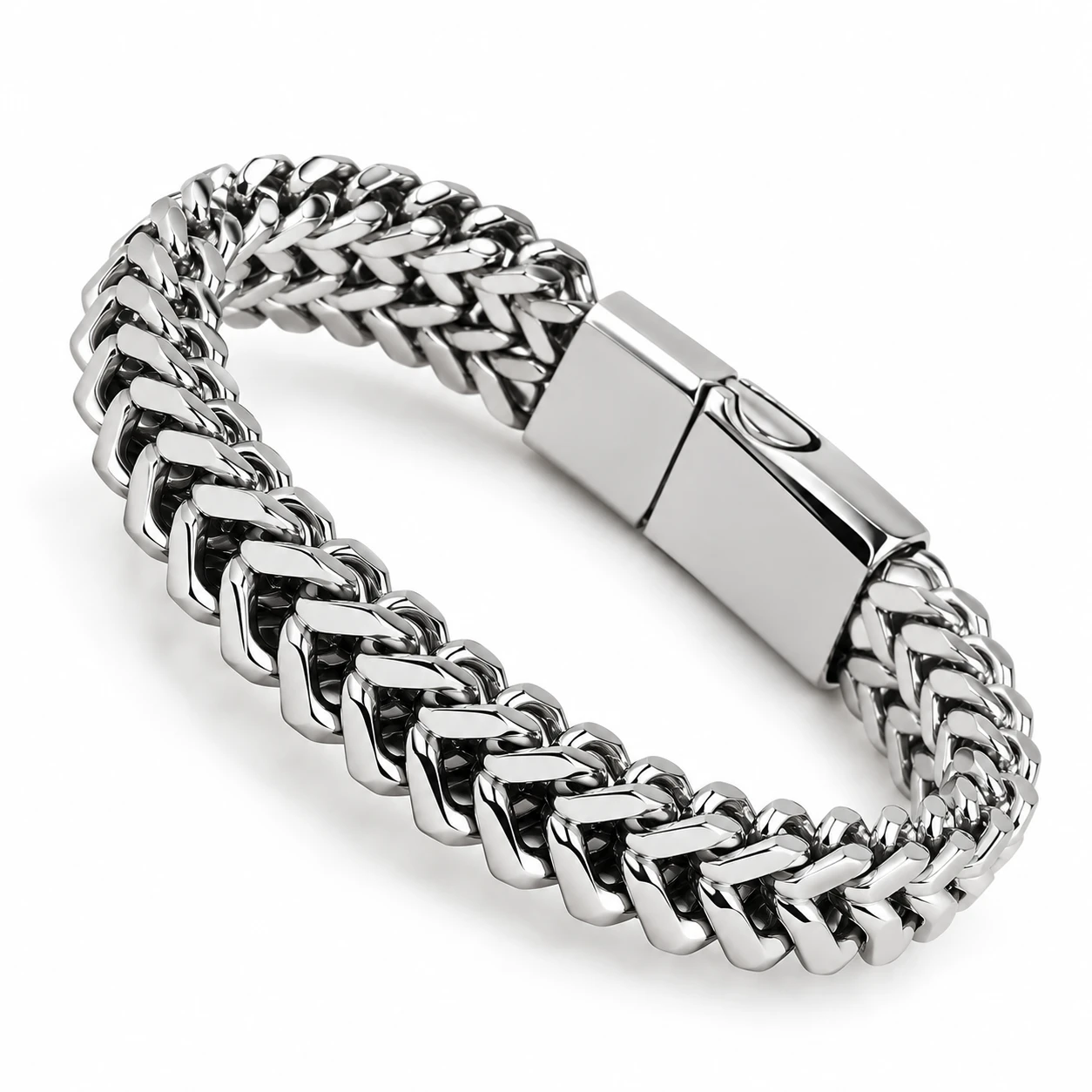 Premium Stainless Steel Cuban Link Bracelet for Men