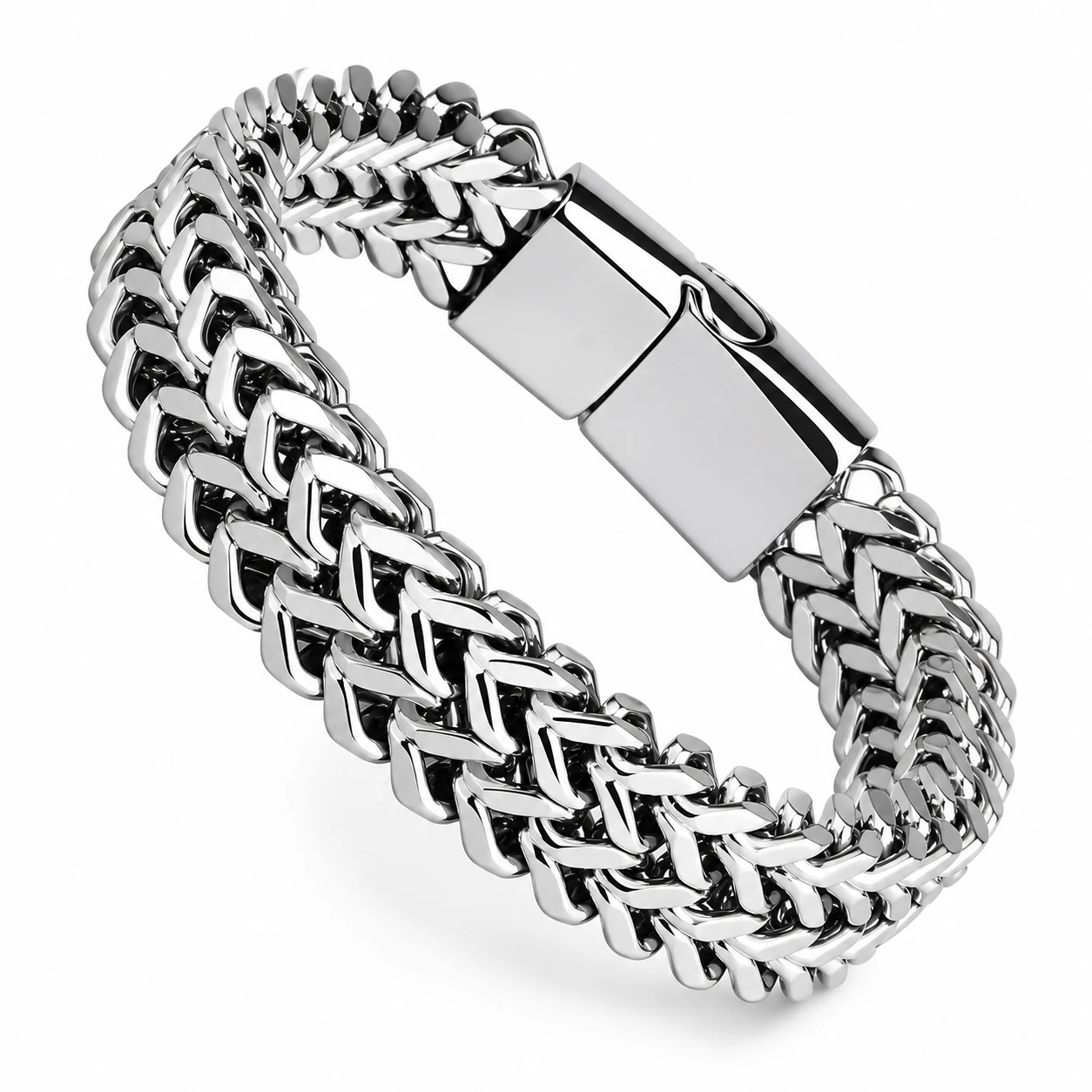 Premium Stainless Steel Cuban Link Bracelet for Men